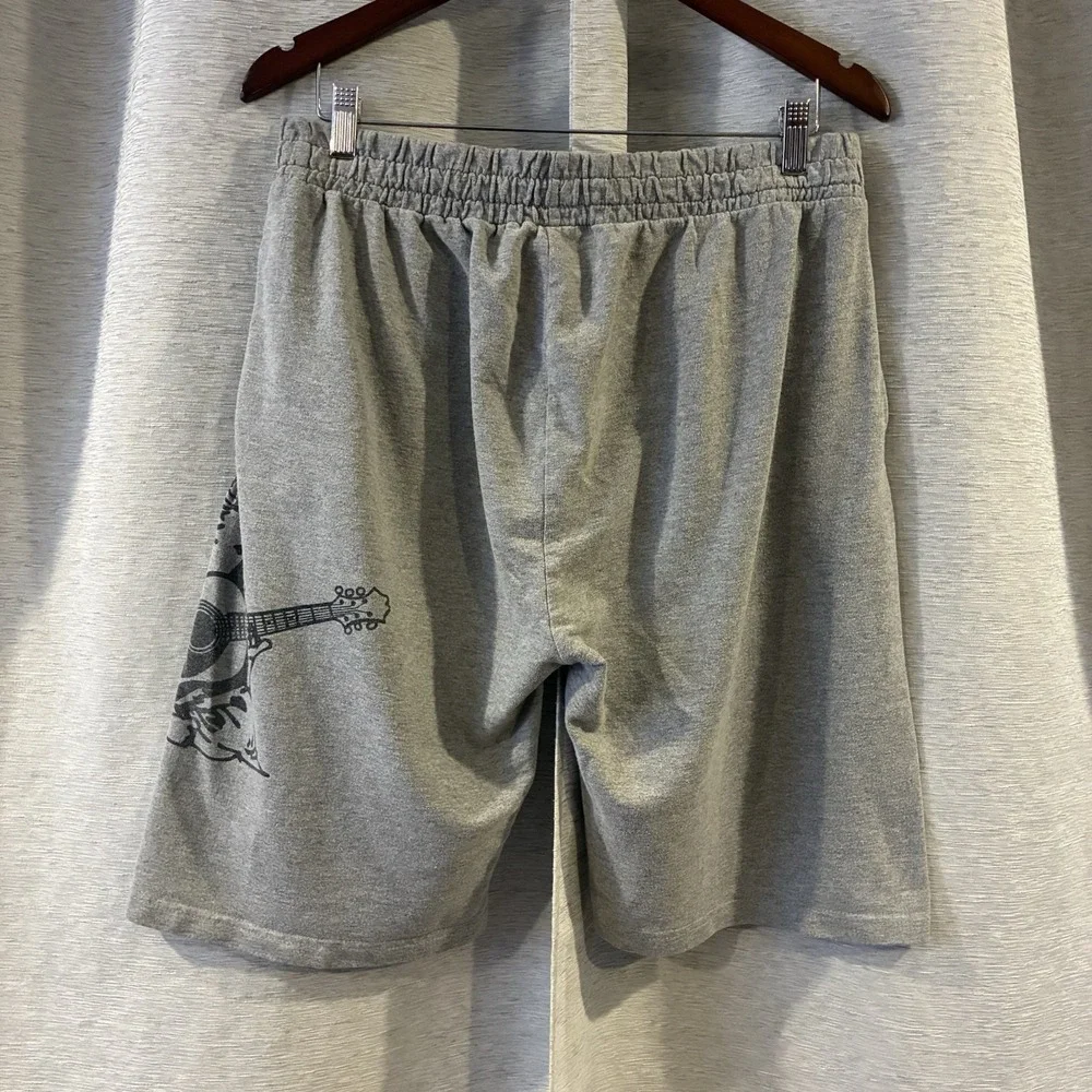 TRUE RELIGION LOUNGEWEAR SHORT MEN'S BLACK BUDDHA LOGO WITH POCKETS SIZE XL GREY